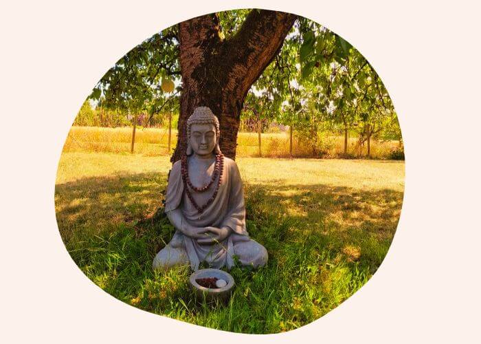 Bild von Buddha Statue im Garten